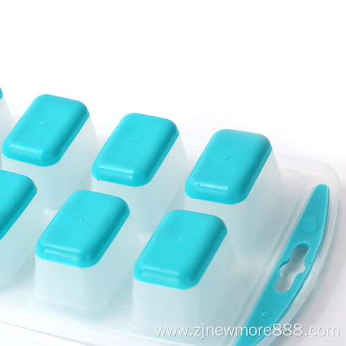 Easy-Release TPR & Flexible 12-Square Ice Cube Tray